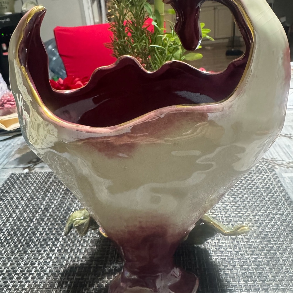 Elegant Ceramic Vase Vintage Blue sky flower vase By Heather Goldminc Clayworks. - Picture 6 of 12